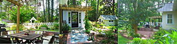 3 views of the Peele residences in Southern Pines North Carolina